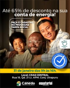 Equatorial social em parceria com a prefeitura de senador canedo