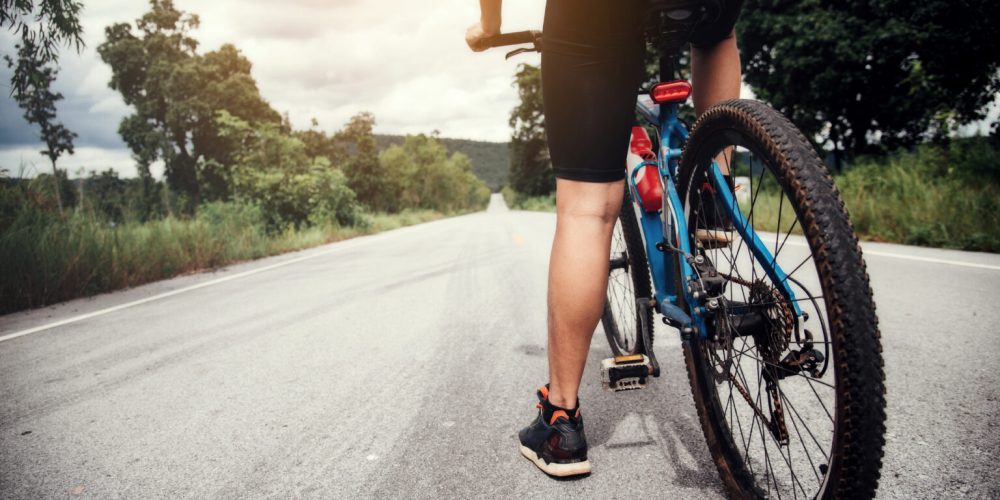 Cyclist Man Racing Bike Outdoor